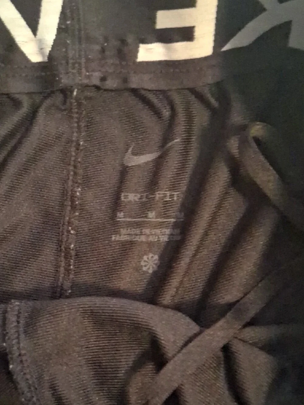 Lot Of 2 NIKE Medium BLACK shorts Nike Black Shorts with White Reflective Swoosh